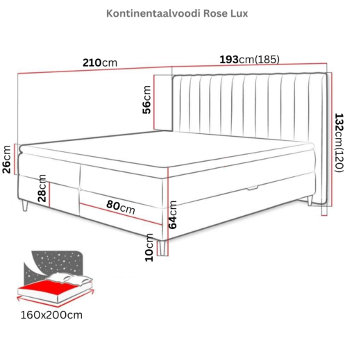 Kontinentaalvoodi Rose Lux - Image 11