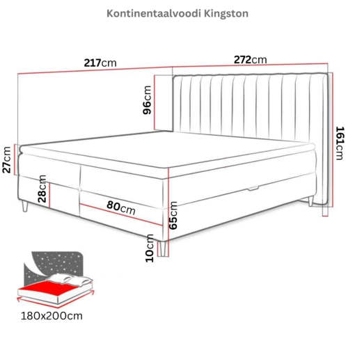 Luksuslik kontinentaalvoodi Kingston - Image 7