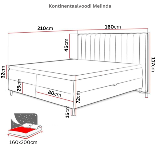 Kontinetaalvoodi Melinda Basic - Image 6