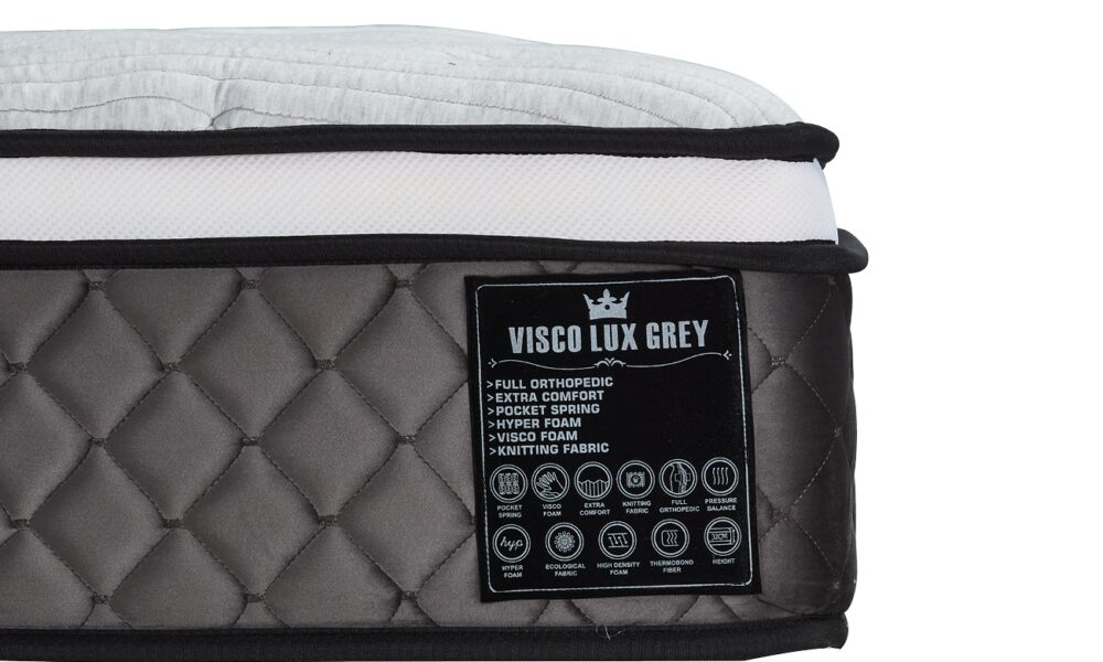 Madrats Visco Lux Grey 140x200 - Pilt 3
